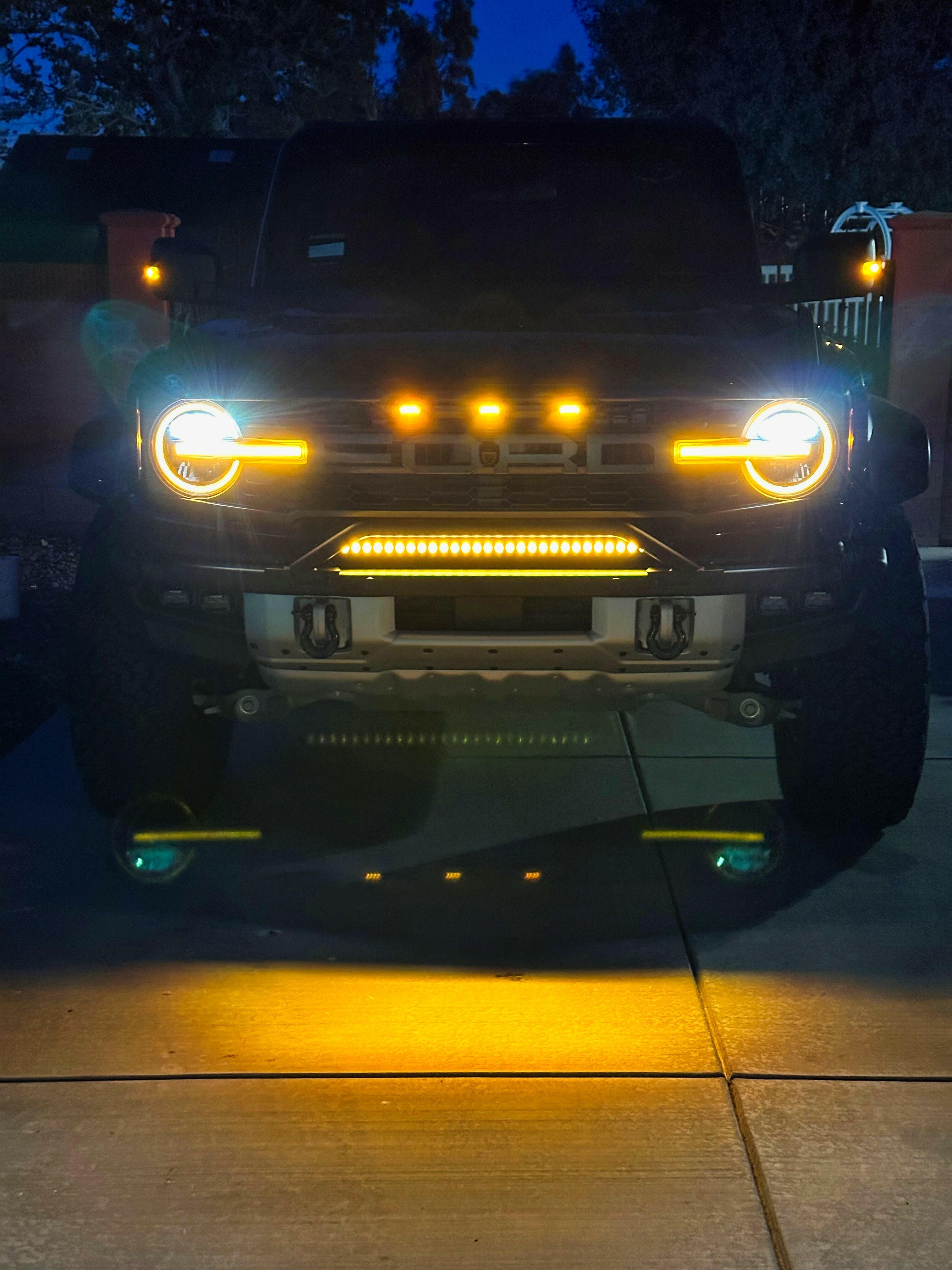 2021+ Ford Bronco Modular Bumper 30in Light Bar