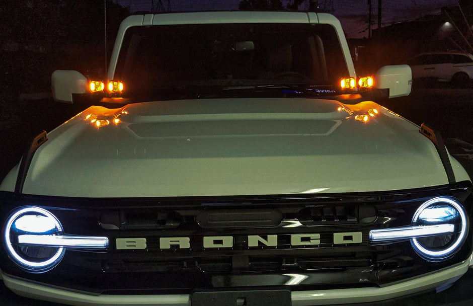 2021+ Ford Bronco Hood Mount/Ditch Lights/Pillars