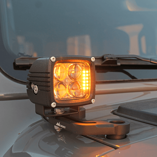 2017-2024 Jeep Wrangler (JL) Hood Mount/Ditch Lights LIGHTS ONLY