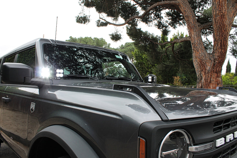 2022+ Ford Bronco Raptor Hood Mount/Ditch Lights/Pillars - PRO