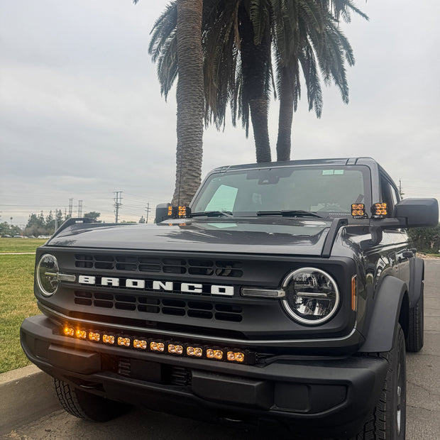 2021+ Ford Bronco Hood Mount/Ditch Lights/Pillars - PRO