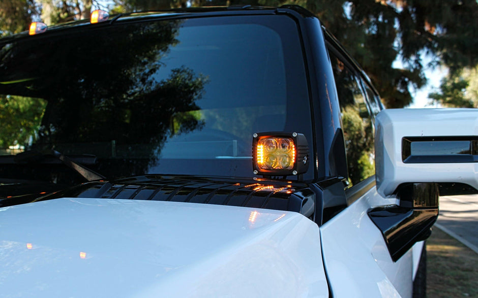 2022+ GMC Hummer EV Hood Mount Ditch Lights