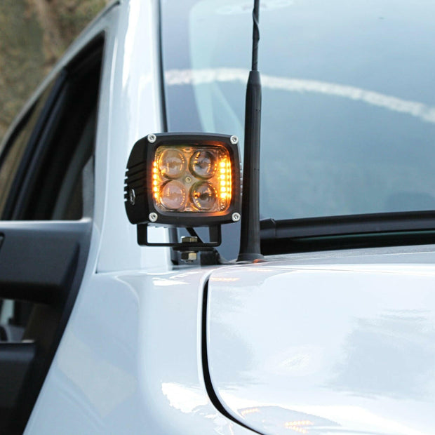 2023+ Ford Super Duty F250/350/450 Hood Mount Kit/Ditch Lights